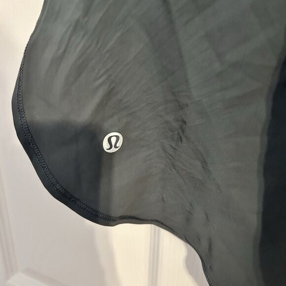 Lululemon Twist Back Tank Top Slate Blue Gray Size 4 Activewear Open Side Sporty - Picture 6 of 8